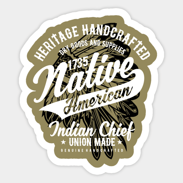 Native American Sticker by lionkingdesign